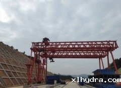 广东阳江龙门吊MG100/10T-24M-12M提升安装调试完成即