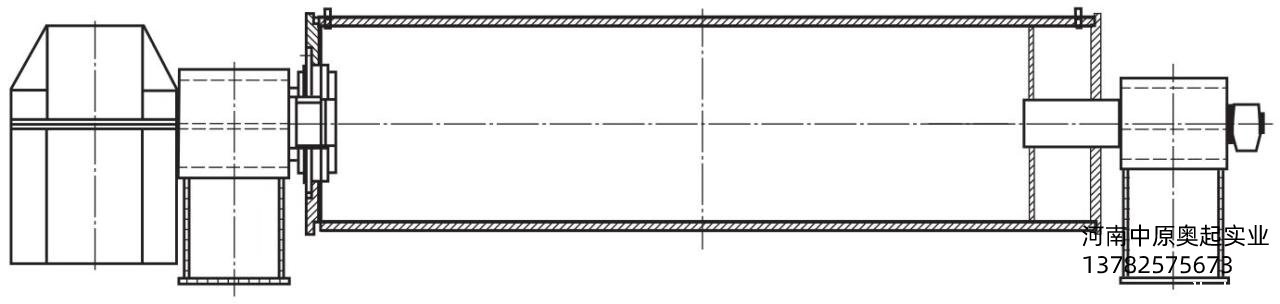 图3-50下悬挂减速器与卷筒装配